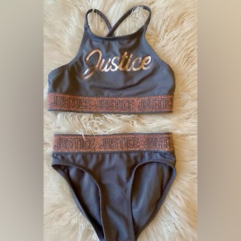 Justice 2 piece swimwear